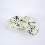 44-Piece Marble-Shaped Melamine Dinner Set