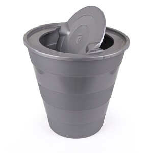 Ricky Plastic Swivel Lid Basket in Assorted Colors