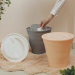 سلة ريكي بغطاء متحرك بلاستيك ألوان مختلفة